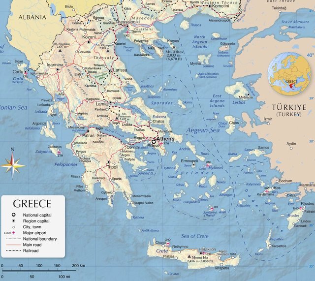 Χάρτης της Ελλάδας